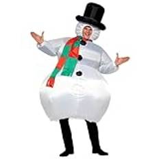 Uppblåsbar snögubbe kostym