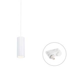 Design Hänglampa Vit Inkl. Skena Adapter 3-Fas - 3-Fas Tubo