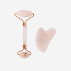 Ansiktsroller med jadesten och gua sha
