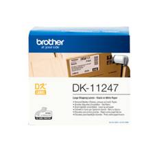 Brother DK-11247 etiketbånd Sort på hvid