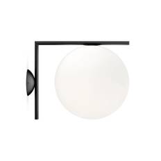 Flos - IC Lights Ceiling/Wall 2 Outdoor/Indoor, Black - Udendørs væglamper - Michael Anastassiades - Sort