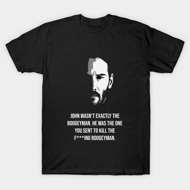 Herrar Svart Tryckt T-shirt John Wick Citat No-Cut Transferpapper Tryck Bomulls-T-shirt cm
