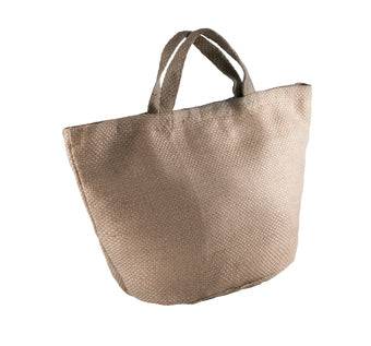 Fashion Jute Bag - One Size / Natural/ Cappuccino