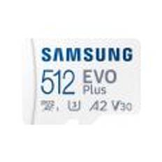 SAMSUNG EVO PLUS microSD 512GB 2024 incl. SD Adapter memory card UHS-I U3 Full HD and 4K UHD 160 MB/s read