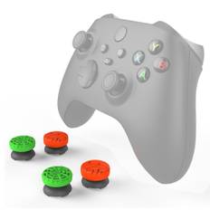 Ipega 4 Thumbstick Grips för Xbox Series X Kontroll Grön och Röd