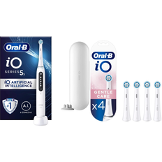 Oral-B - iO5s Quite White Electric Toothbrush & iO Gentle Care Replacement Heads 4ct (Bundle)