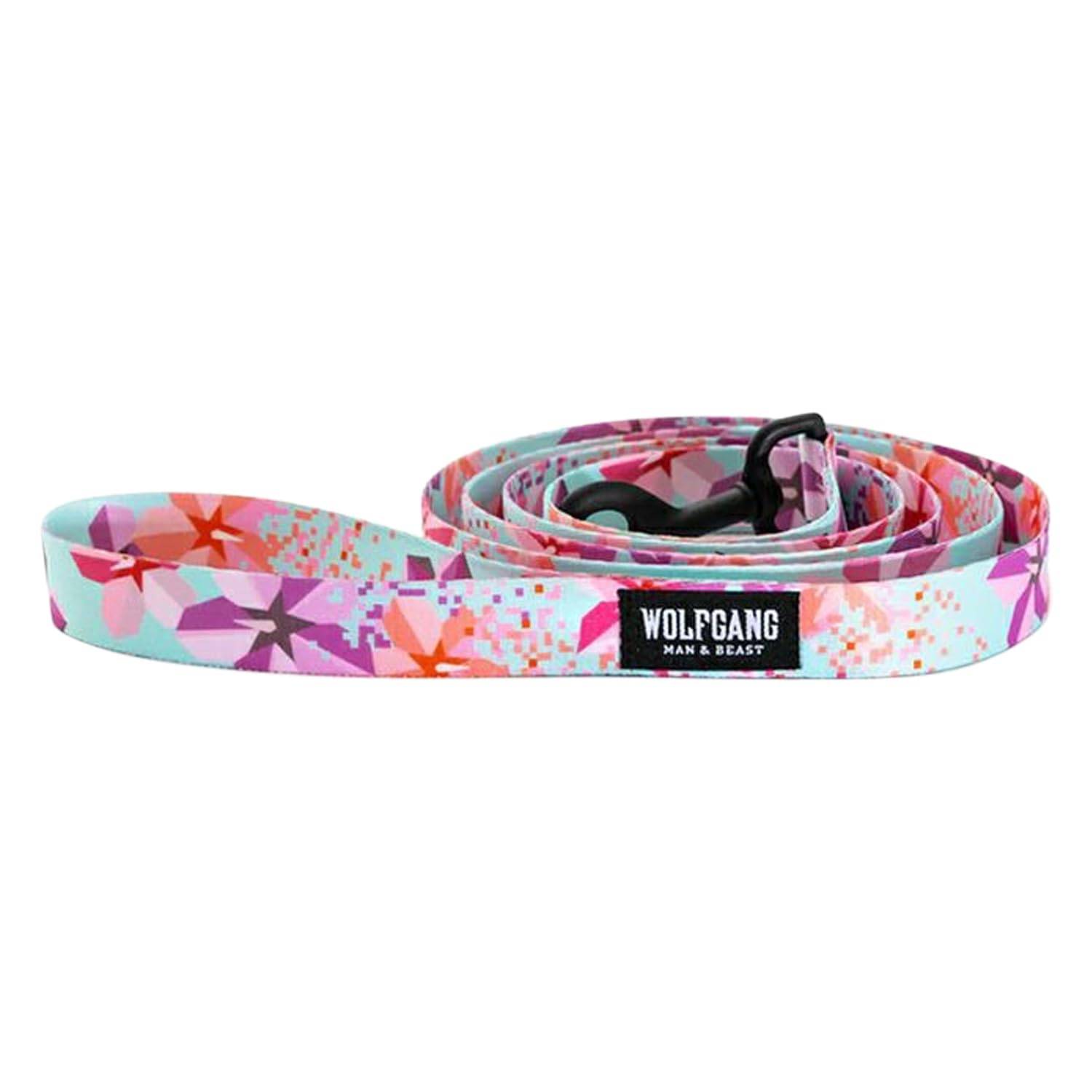 WOLFGANG DigiFloral Leash (Medium) 2.5cm Wide x 122cm Long [Leash for Medium and Large Dogs]