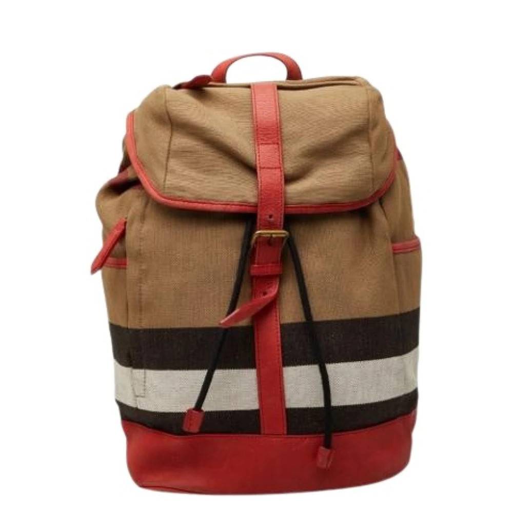 Burberry Vintage Pre-owned Vintage Canvas Rygsæk - Vintage - Dame - Flerfarvet - ONE SIZE - Uld
