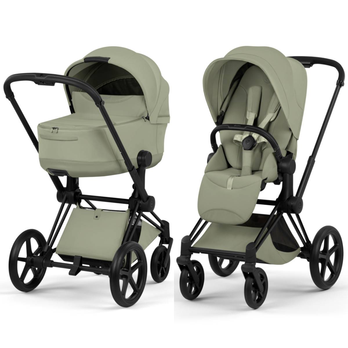Cybex Priam 5 Style Combi Stroller - Matt Black