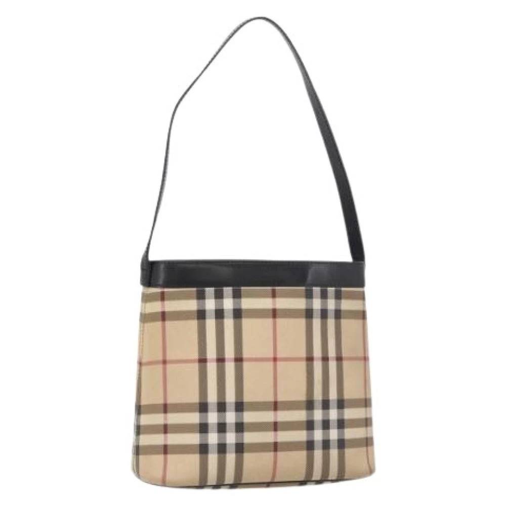 Burberry Vintage Pre-owned Vintage Skuldertaske - Vintage - Dame - Beige - ONE SIZE - Uld