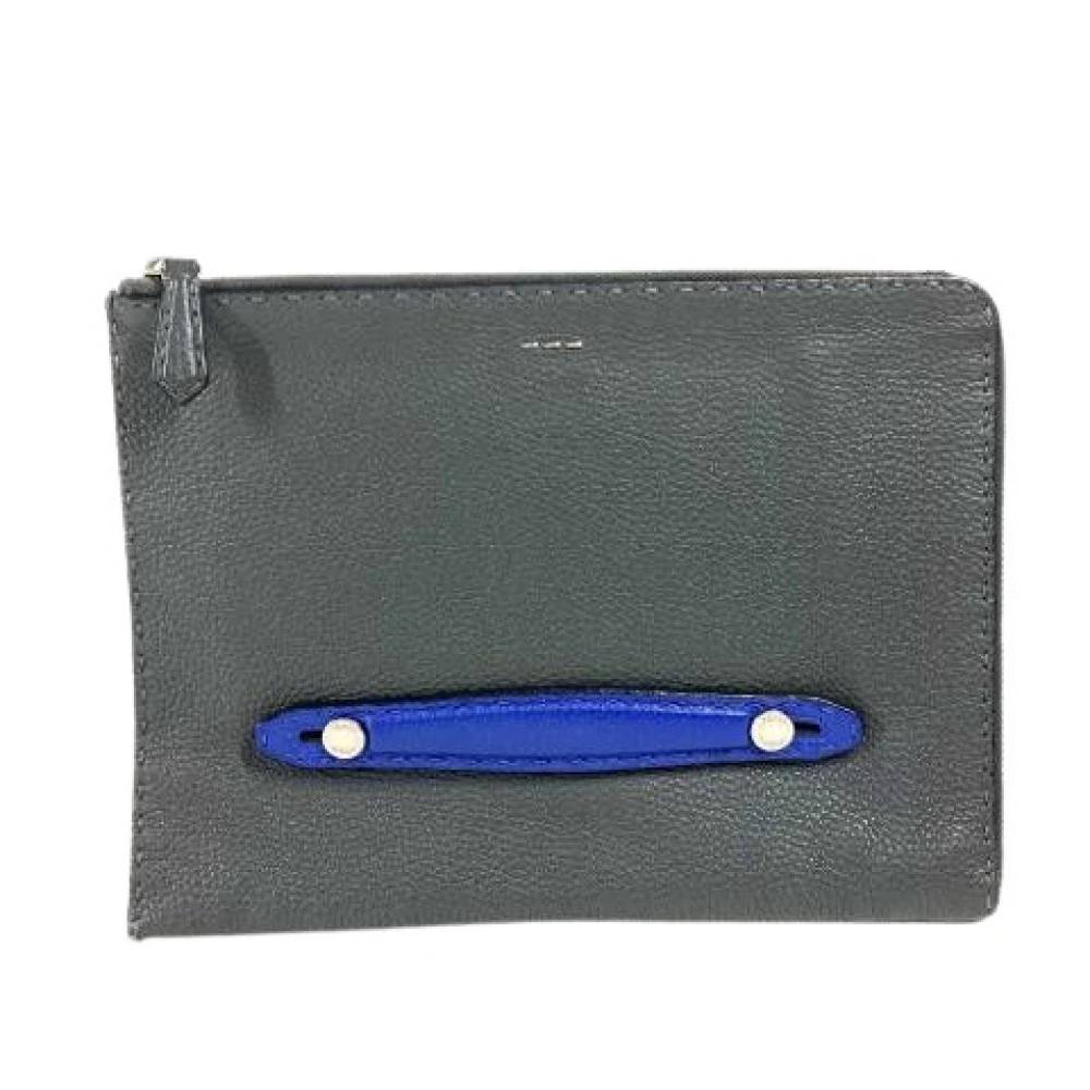 Fendi Vintage Pre-owned Selleria Clutch Bag - Vintage - Dame - Sort - ONE SIZE - Læder