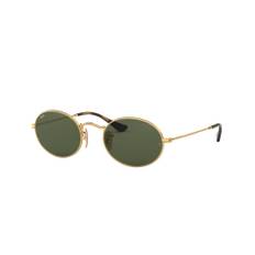 Ray-Ban Oval rb3547n 001 - Green - Guld (Small)