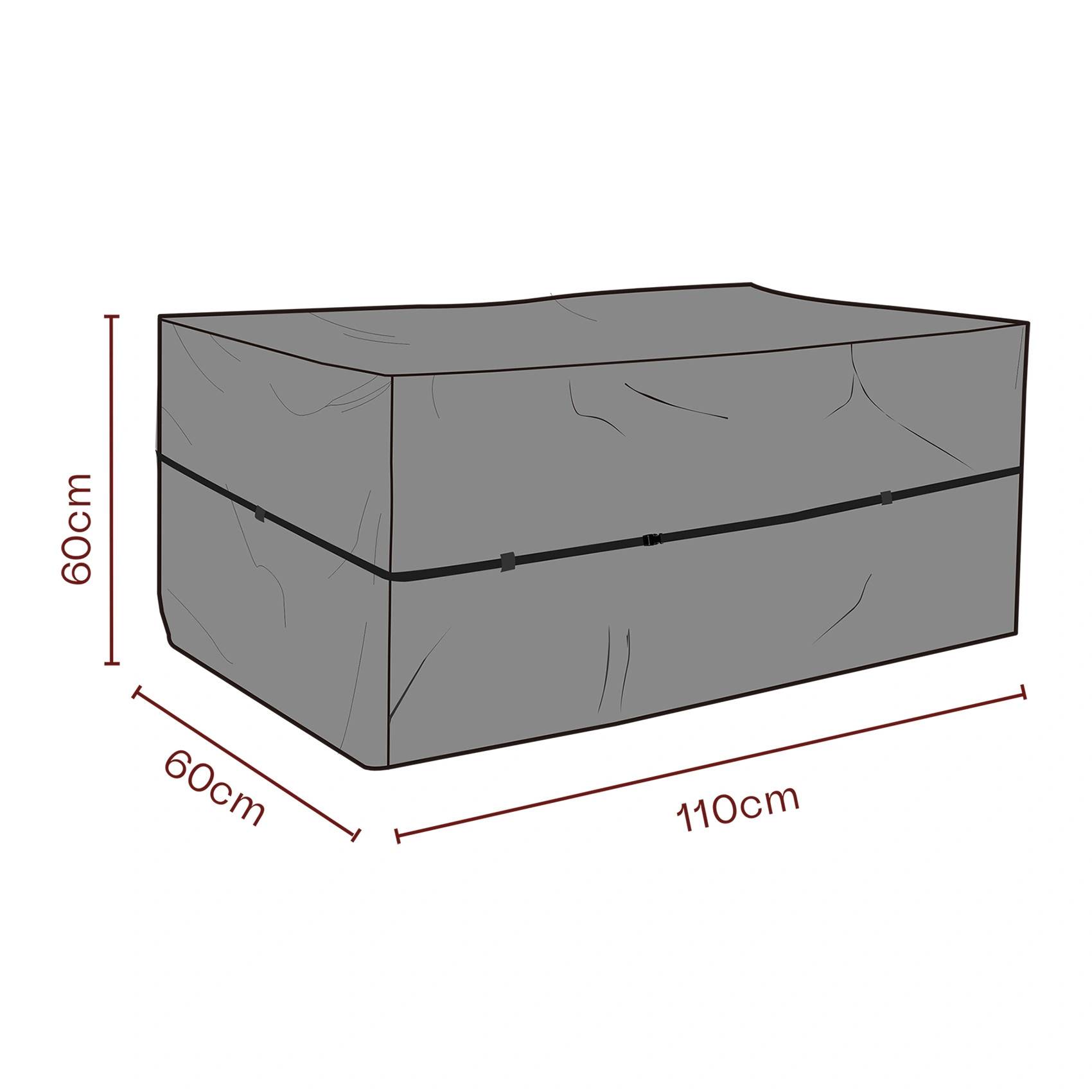 Möbelskydd Vattentät - dynbox, 110 x 60 x H60 cm - Svart