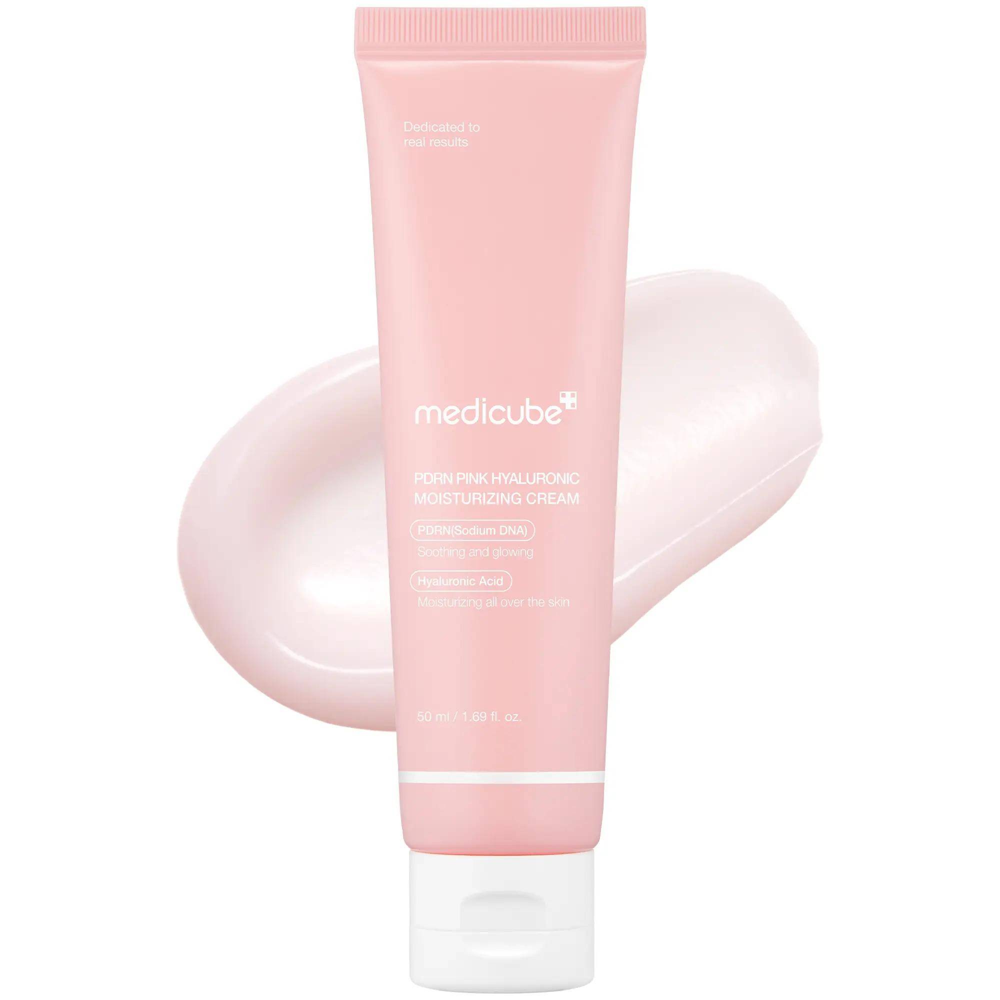 [medicube] PDRN Pink Hyaluronic Moisturizing Cream Pink Soothing Cream Salmon DNA, Salmon PDRN, Hydrating, Moisturizing 1pcs
