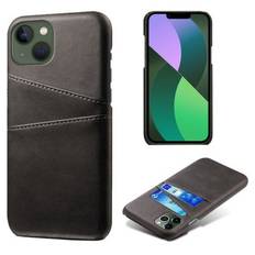 Läderskal Med Kortfack iPhone 14 Svart