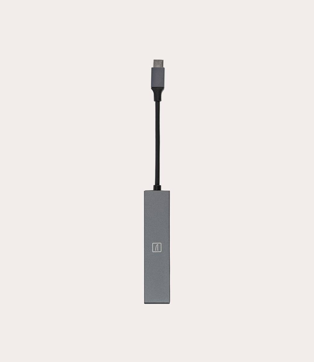 3-in-1 type-C hub - Grigio scuro