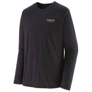 Patagonia Men's Long-Sleeved Capilene Cool Merino Graphic Shirt - Black