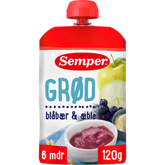 Semper Grød Blåbær/Æble 6M (120 g)