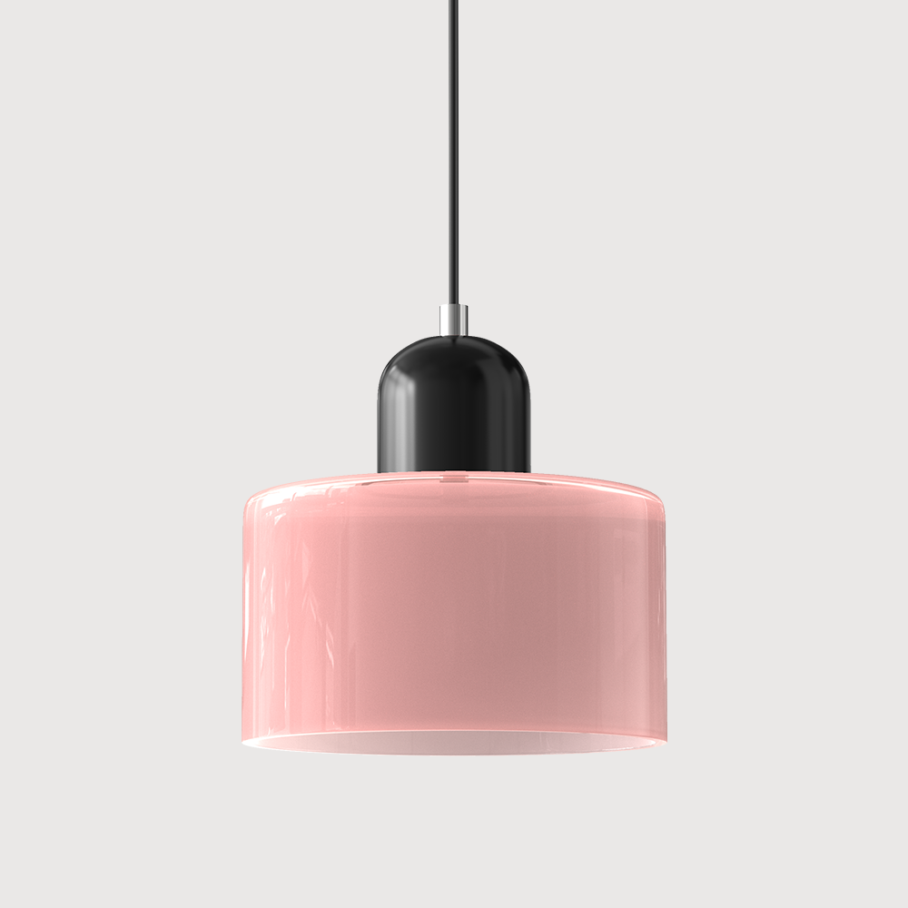 Bauhaus Kreativ Glas Hänglampa - Kreativt Glas för en Elegant Inredning - Rosa / Svart