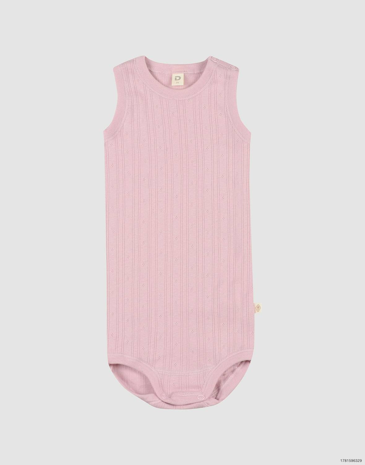 Body uden ærmer i bomuld til baby