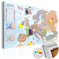 Anslagstavla i kork - World Maps: Europe - 120x80