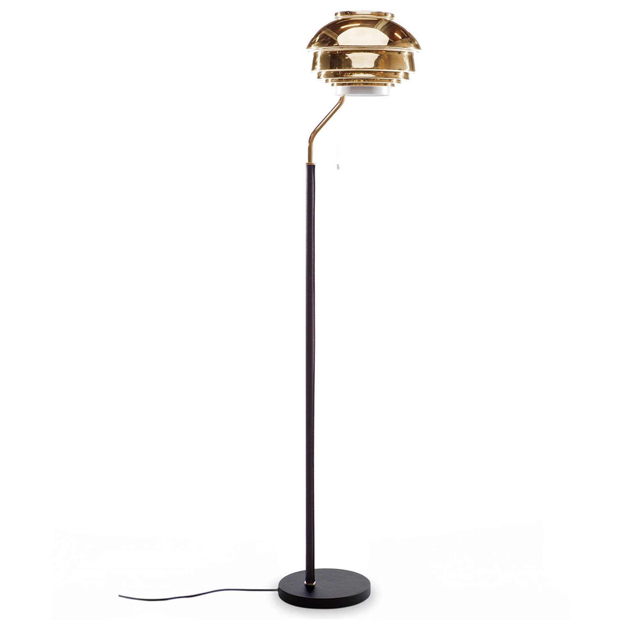 Artek - Golvlampa A808, Mässing - Standerlamper - Alvar Aalto - Guld