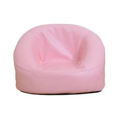 DORIS Kids Sofa doris Sofa Kids Sofa 1 Seater Mini Sofa Compact Lightweight Low Chair Chair Kids Sofa with Backrest Leather Style Pink Pazu Children's