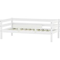 Hoppekids ECO Comfort Enkelsäng med Säkerhetsskena 70x160, Vit