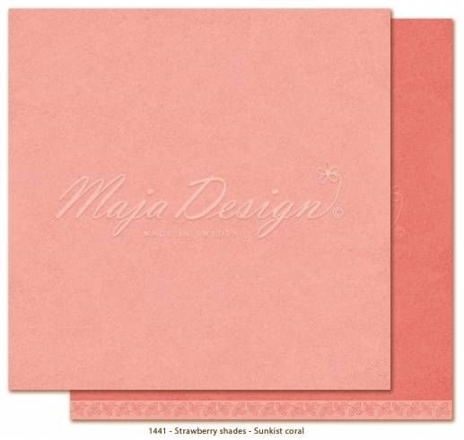 Maja Monochromes - Strawberry Thief - Sunkist Coral