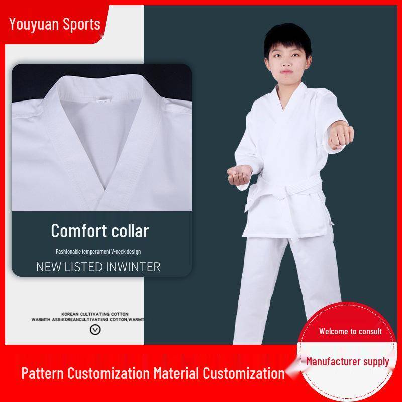 Anpassad Karate & Taekwondo Gi - Flera specifikationer Vuxen & Barn Kort/Långärmsalternativ