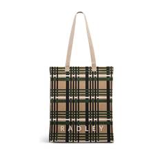 Radley Radley Medium Check Open Top Brown Tote