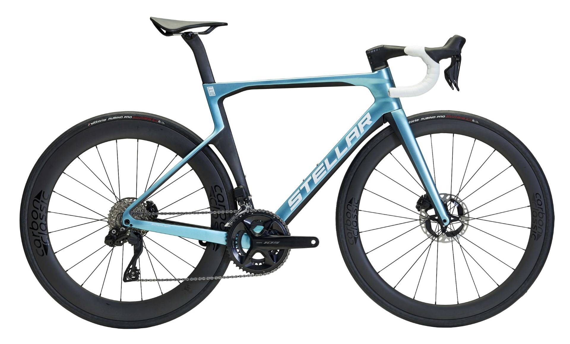 STELLAR - CC6 - - Aero Racer - 55 cm - Carbon Classic - azzurro