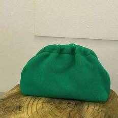 Retro Vintage Striped Clutch Bag, Classic Holiday Style - Green - one-size