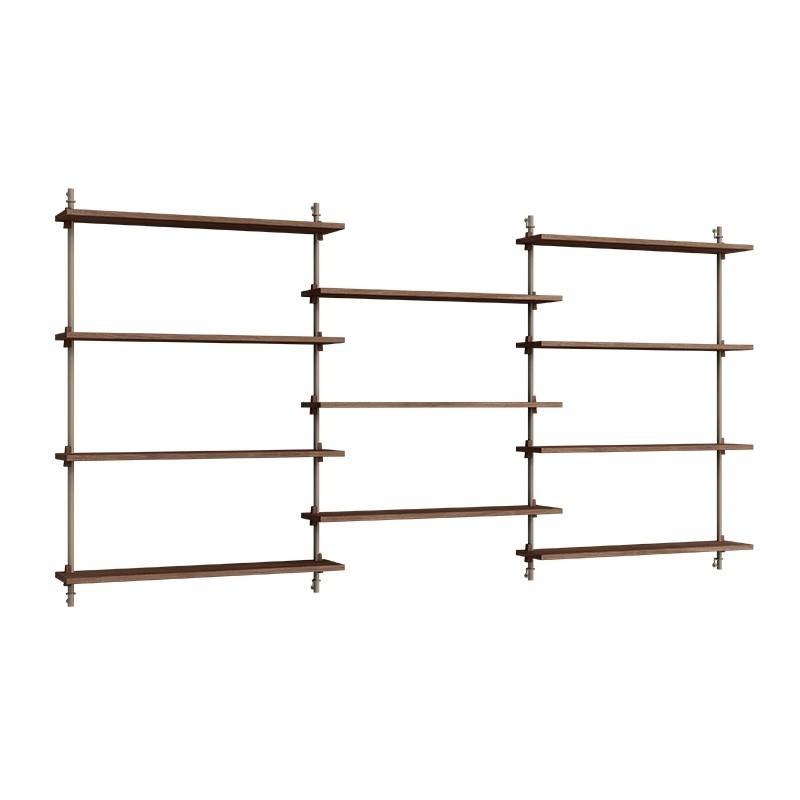 Moebe Wall Shelving Sæt - WS.115.3 Røget eg/Warm Grey
