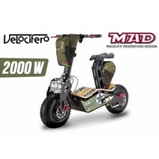 Velocifero 2000W 60V MAD elektrisk scooter 6 tommer børsteløs motor