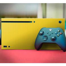Gul färg med ränder xbox-klistermärke