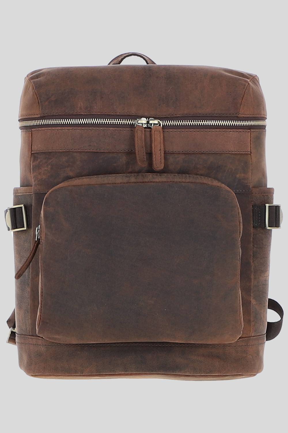 Ashwood Leather Men Classic Leather Laptop Rucksack in Brown - One Size