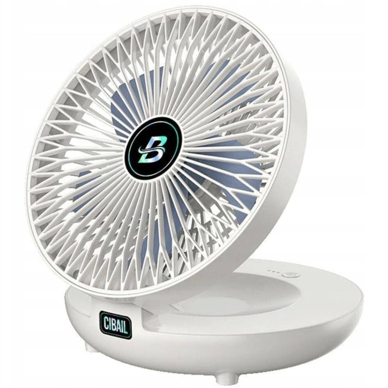 Aircolio Portable Mini Desk Fan – Wireless 5-Speed USB Silent Breeze