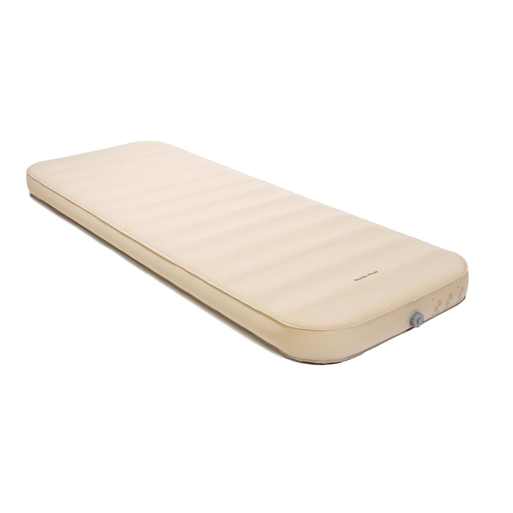 Selvoppustelig liggeunderlag - single - Deluxe 10 cm. - Beige