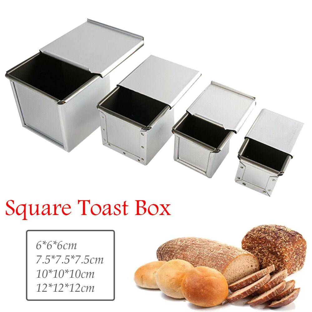 Non-stick Fyrkantigt Bakverktyg Desserttillverkning Kökets Bakform Brödform Toastlåda Med Lock Limpa Form