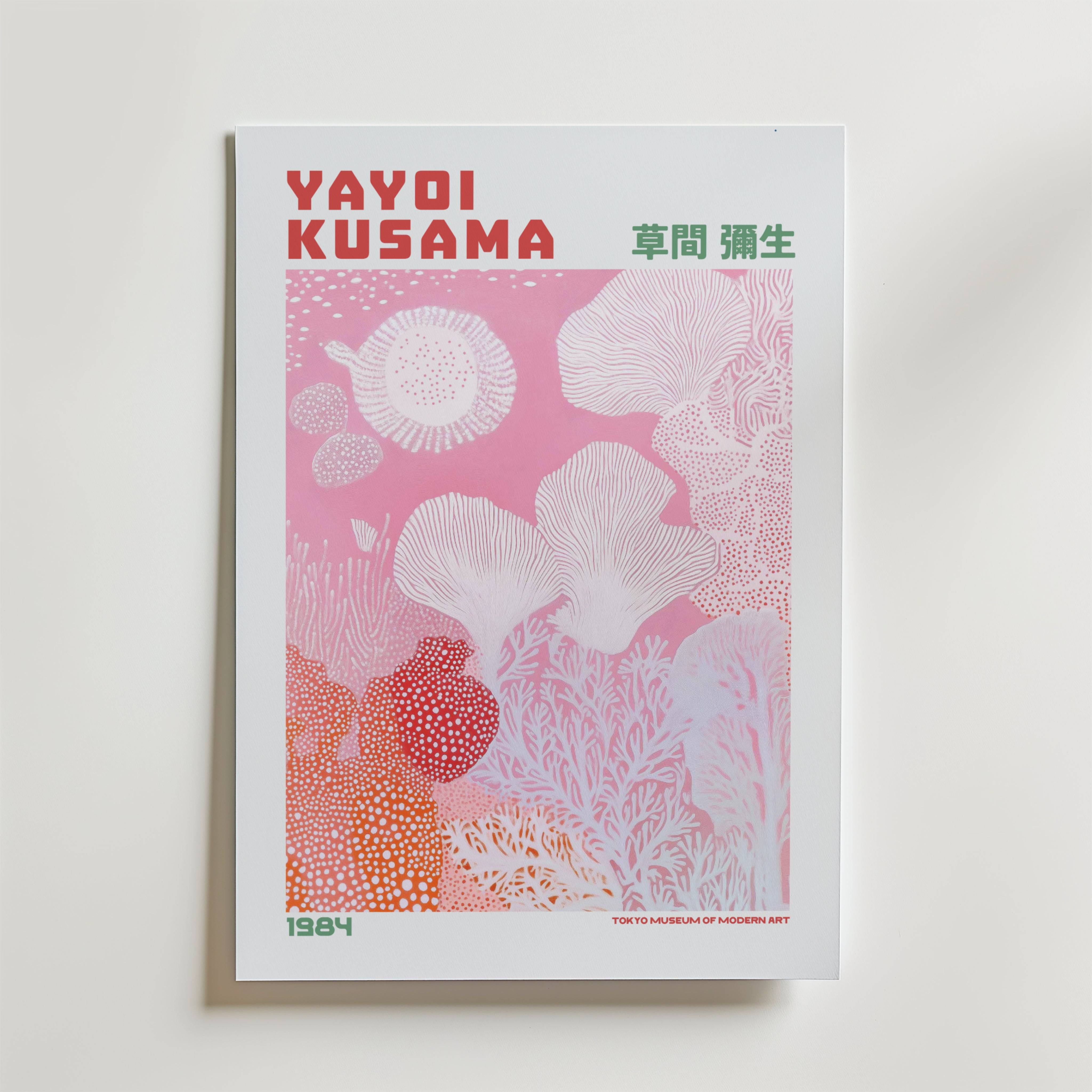 Yayoi Kusama Coral of Infinity Poster - Premium Canvas 50x70 cm