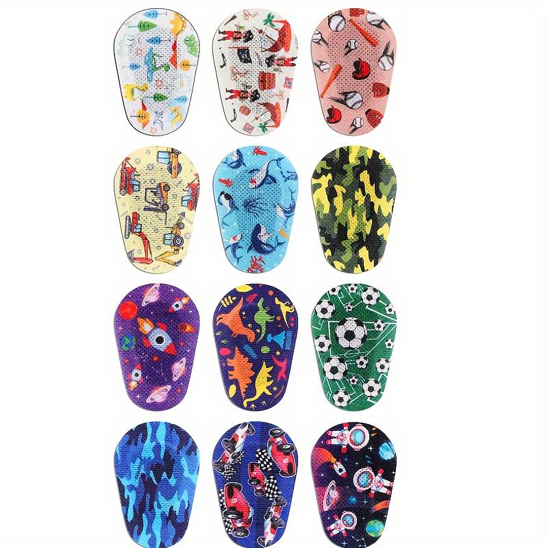 TEMU 12/48pcs Adhesive Eye Patches, Breathable Adhesive , Cute Pattern Eye Patches, 12 Styles
