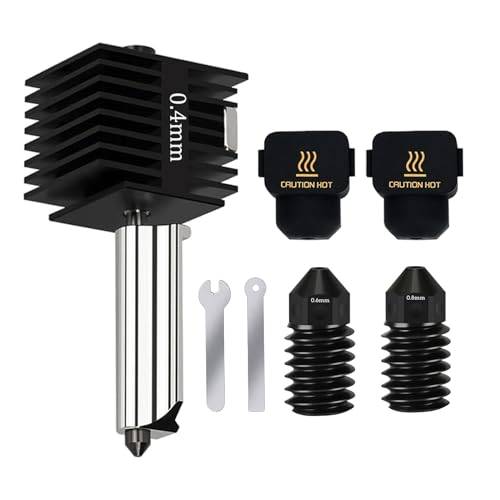 LANKEGU Uppgraderad hotend-kit för Bambu Lab A2L/A1/A1 Mini, hot-end konstruktion 0,4/0,6/0,8 mm munstycke av härdat stål och silikonstrumpa för Bambu lab 3D-skrivardel