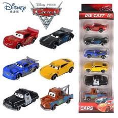 6 stk./sæt Disney Pixar Cars 3 Legetøj 1:55 Støbt Køretøj Metal Legering Biler Lynet McQueen Modelbil