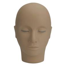 Eyelash Extension Mannequin Head 3 Layer Lashes Makeup Beauty Silicone Practice Training Doll Head flerfärgad