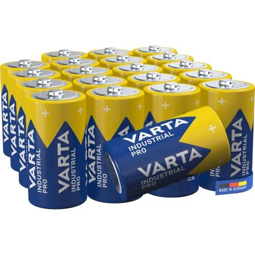 VARTA Batterien C Baby, 20 Stück, Industrial Pro, Alkaline Batterie, 1,5V, Vorratspack, Made in Germany [Exklusiv bei Amazon]