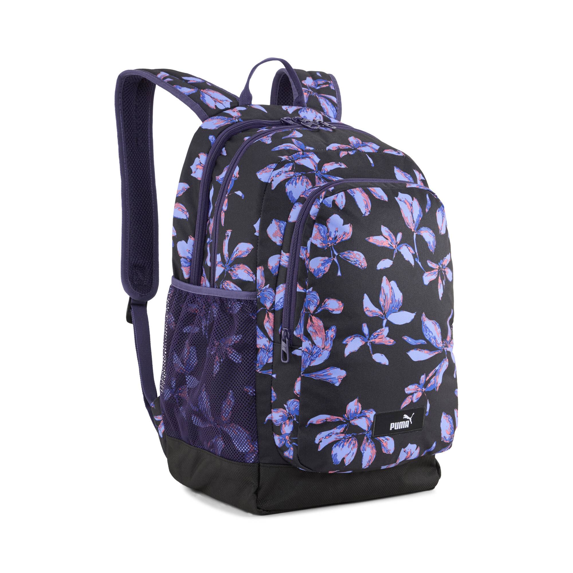 PUMA Academy 29L All-Over Print Backpack, Accessories, Black/Nature 2.0 Aop, OSFA