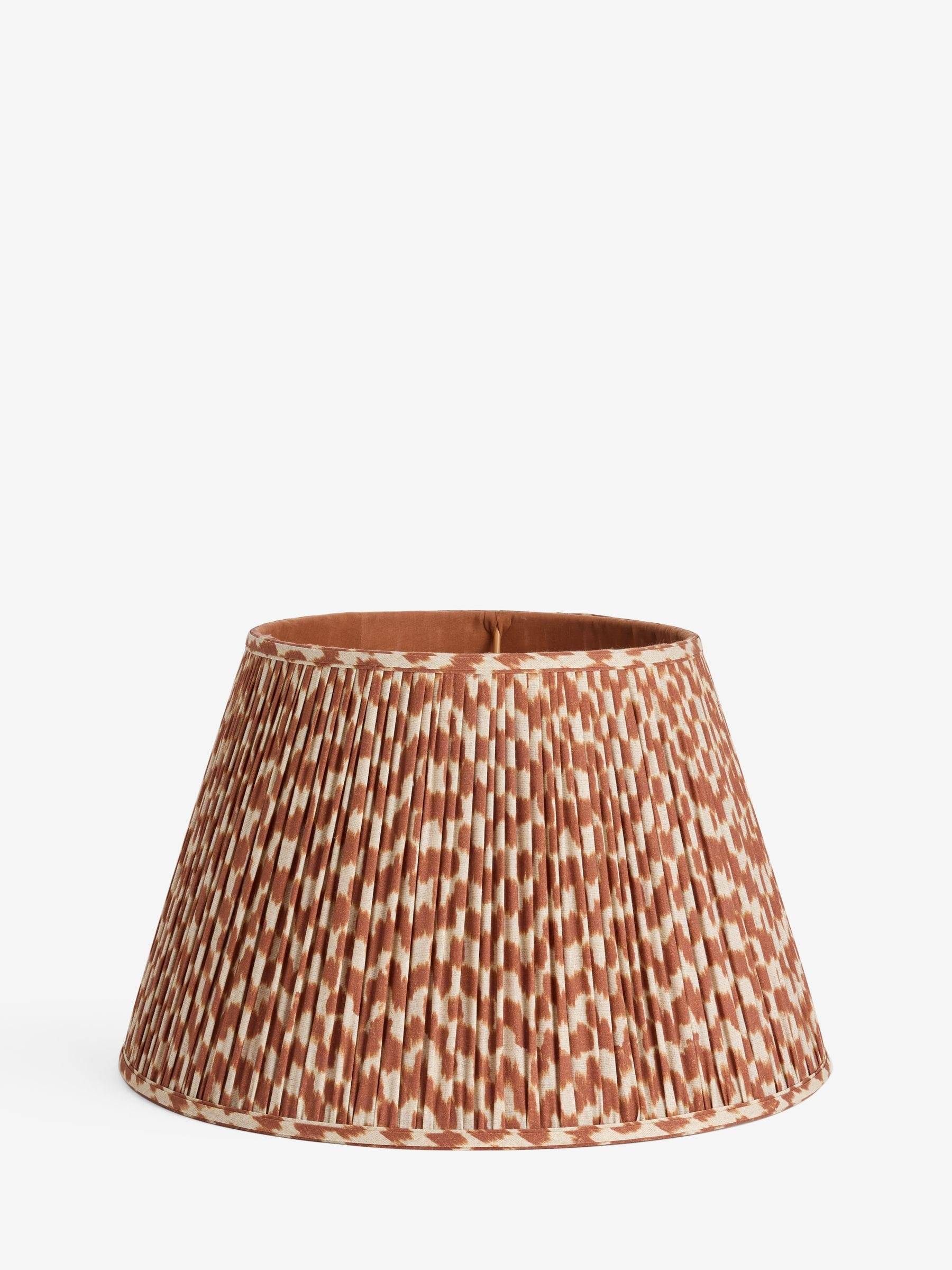 Next Amber Orange Mosaic Pleated Lamp Shade