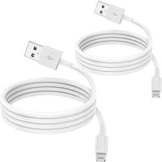 [2-pak] 1 m MFi-certificeret opladerkabel, 1 meter Lightning til USB-kabelsnor til iPhone 12/11/11Pro/11Max/ X/XS/XR/XS Max/8/7/6/ iPad 5S/Se
