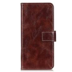 Samsung Galaxy S20 FE / S20 FE (5G) Skinnende Neutralt Læder Cover m. Pung - Brun